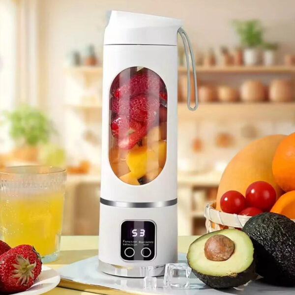 Portable USB Rechargeable Juicer Cup Electric Mixer Blender Smoothie Maker 450ml - Image 8