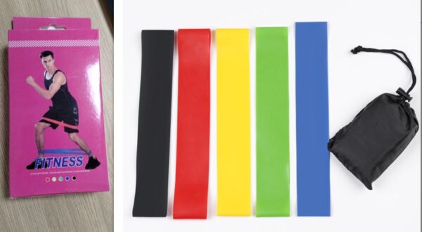 5 Level Resistance Rubber Bands Yoga Training Elastic Bands - Image 6