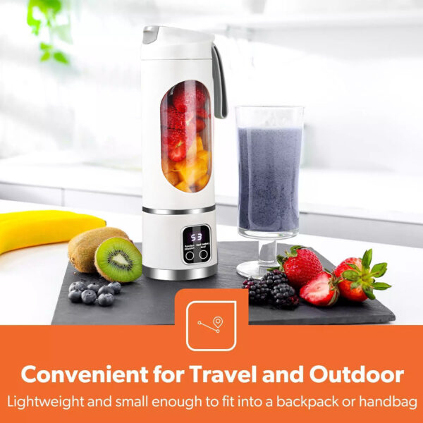 Portable USB Rechargeable Juicer Cup Electric Mixer Blender Smoothie Maker 450ml - Image 9