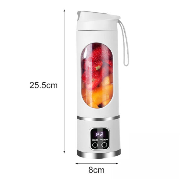 Portable USB Rechargeable Juicer Cup Electric Mixer Blender Smoothie Maker 450ml - Image 7